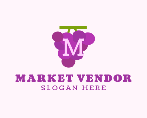 Fruit Grape Farm Market logo design