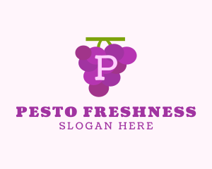 Fruit Grape Farm Market logo design