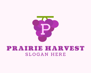 Fruit Grape Farm Market logo design