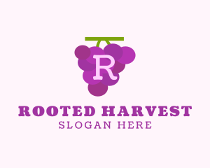 Fruit Grape Farm Market logo design