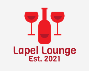 Red Wine Bar  logo design