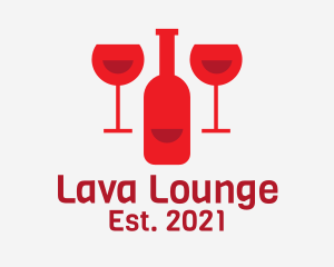 Red Wine Bar  logo design