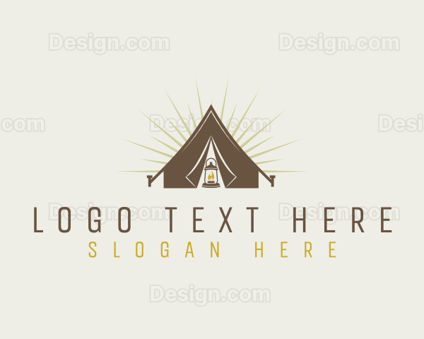 Outdoor Camping Tent Logo