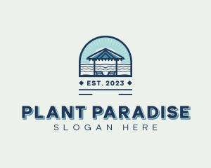 Beach Resort Canopy  logo design