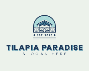 Beach Resort Canopy  logo design