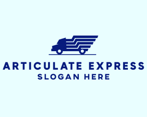 Blue Truck Express logo design