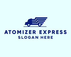 Blue Truck Express logo design