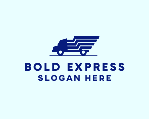 Blue Truck Express logo design