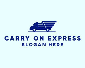 Blue Truck Express logo design