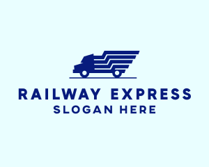 Blue Truck Express logo design