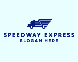 Blue Truck Express logo design