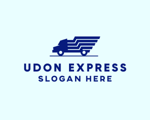 Blue Truck Express logo design