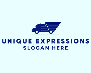 Blue Truck Express logo design