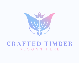 Feminine Mermaid Tail  logo design