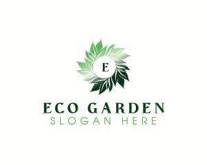 Eco Organic Leaves logo design