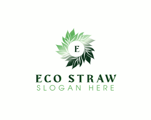 Eco Organic Leaves logo design