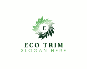 Eco Organic Leaves logo design