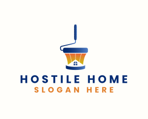 Home Renovation Paint logo design