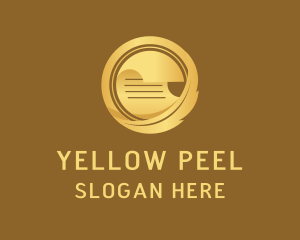 Gold Feather Paper logo design