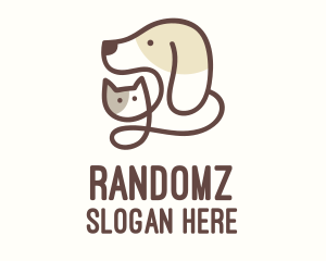 Animal Veterinary Monoline  Logo