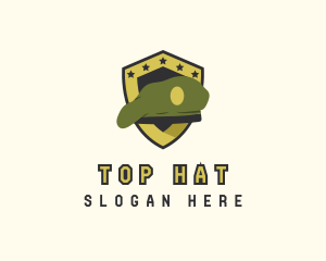 Army Shield Beret logo design