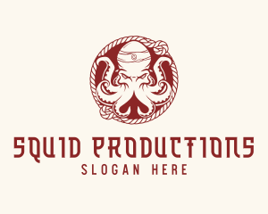 Octopus Squid Kraken logo