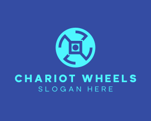 Digital Tech Wheel logo design