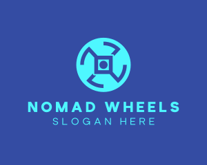 Digital Tech Wheel logo design