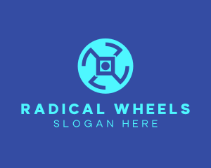 Digital Tech Wheel logo design