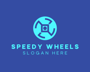 Digital Tech Wheel logo design