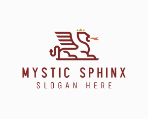 Mythical Royal Sphinx logo