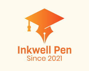 Orange Cap Pen logo design