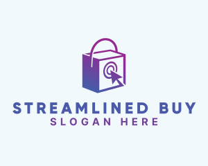 Online Shopping Bag logo design