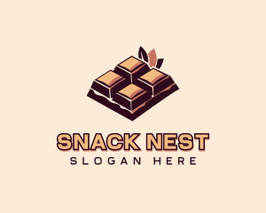 Chocolate Bar Dessert logo design