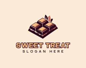 Chocolate Bar Dessert logo design