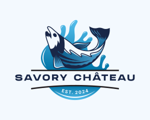 Fish Seafood Aquatic logo design