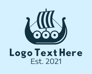 Ancient Viking Ship logo