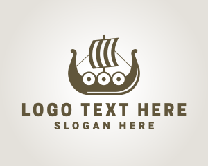 Ancient Viking Ship logo