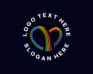 Rainbow Heart Loop logo