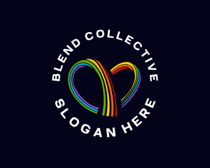Rainbow Heart Loop logo