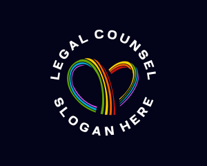 Rainbow Heart Loop logo