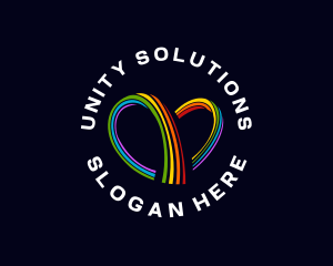 Rainbow Heart Loop logo