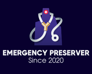 Medical Stethoscope Hospital logo design