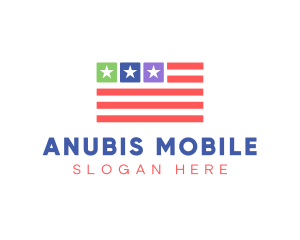 USA Flag App logo design