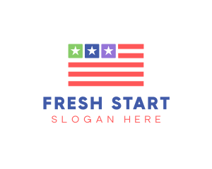 USA Flag App logo design