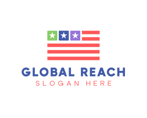 USA Flag App logo design