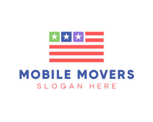 USA Flag App logo design