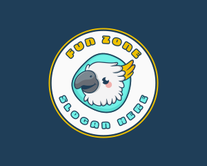 Cute Cockatoo Bird logo design