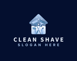 Home Cleaning Janitorial logo design