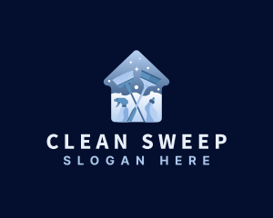 Home Cleaning Janitorial logo design